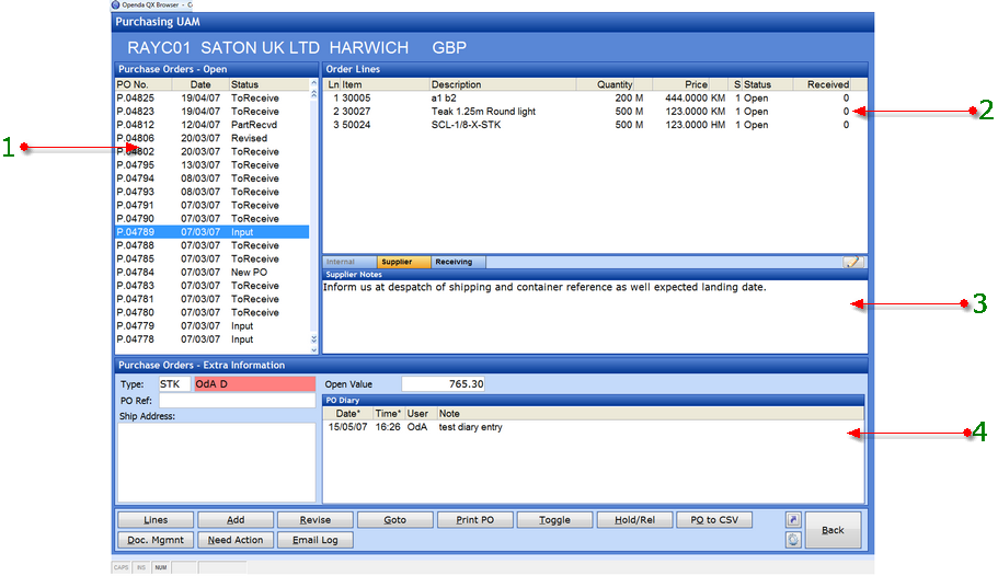 purchase order